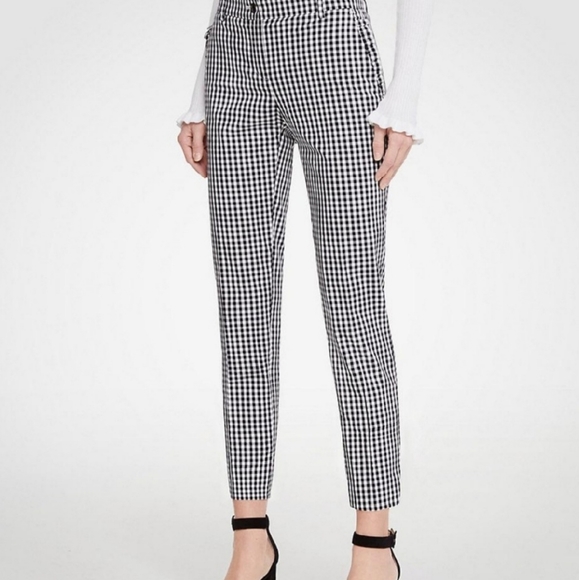 Ann Taylor Gingham Pant - Picture 2 of 8